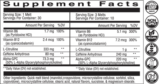 KALOS Pre-Workout Melts